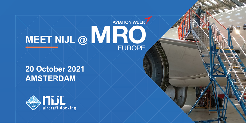 NIJL Aircraft Docking at MRO Europe Amsterdam 2021