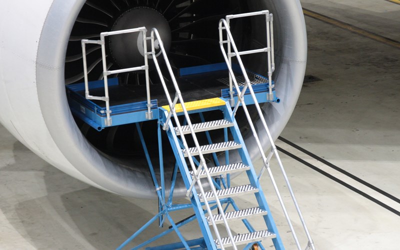 Delivery of 2 B777 Engine Inlet Access Stands for safe maintenance & inspection