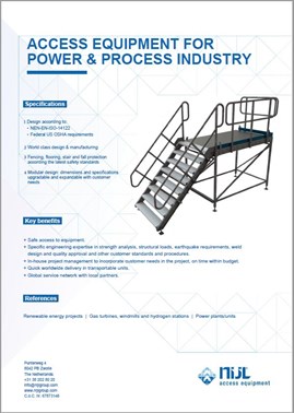 Leaflet Access Equipment for Power & Process Industry NIJL Access Equipment
