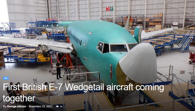 E7 Wedgetail radar aircraft boeing 737 conversion docking system NIJL Aircraft Docking