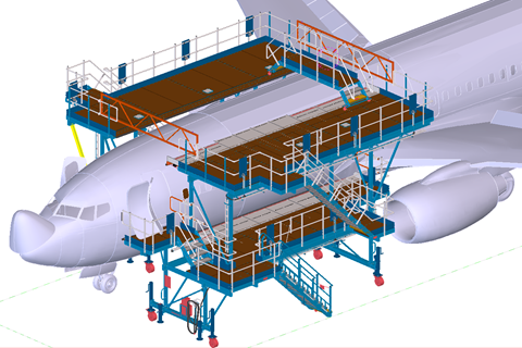 Aircraft conversions dock for P2F and special modifications