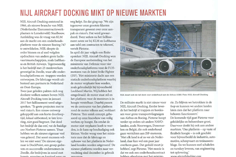 Mooi artikel in LINK magazine over NIJL Aircraft Docking!